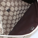 GUCCI GG Canvas Shoulder Bag Beige Silver 145857 Auth 153476-22