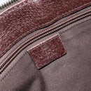 GUCCI GG Canvas Shoulder Bag Beige Silver 114273 Auth 153477-18