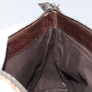 GUCCI GG Canvas Shoulder Bag Beige Silver 114273 Auth 153477-21