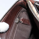 GUCCI GG Canvas Shoulder Bag Beige Silver 114273 Auth 153477-22