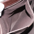 GUCCI GG Canvas Shoulder Bag Beige Silver 114273 Auth 153477-23