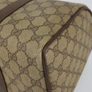 GUCCI GG Supreme Web Sherry Line Boston Bag PVC Beige Gold 40 02 007 Auth 153479-8