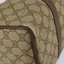 GUCCI GG Supreme Web Sherry Line Boston Bag PVC Beige Gold 40 02 007 Auth 153479-15