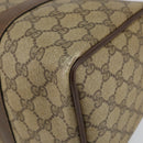 GUCCI GG Supreme Web Sherry Line Boston Bag PVC Beige Gold 40 02 007 Auth 153479-16