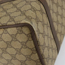 GUCCI GG Supreme Web Sherry Line Boston Bag PVC Beige Gold 40 02 007 Auth 153479-17