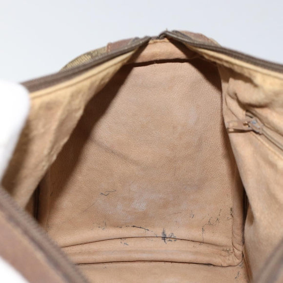 GUCCI GG Supreme Web Sherry Line Boston Bag PVC Beige Gold 40 02 007 Auth 153479