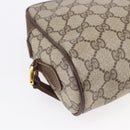 GUCCI GG Supreme Web Sherry Line Bag PVC Beige Gold 56 02 087 Auth 153480-17