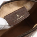 GUCCI GG Supreme Web Sherry Line Bag PVC Beige Gold 56 02 087 Auth 153480-19