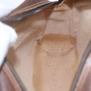 GUCCI GG Supreme Web Sherry Line Bag PVC Beige Gold 56 02 087 Auth 153480-21