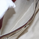 GUCCI Bamboo Hand Bag Leather 2way Red Gold 323660 Auth 153482-27