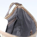 BURBERRY Nova Check Accessory Pouch PVC Beige Gold Auth 153483-19