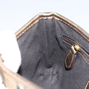 BURBERRY Nova Check Accessory Pouch PVC Beige Gold Auth 153483-20