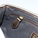 BURBERRY Nova Check Accessory Pouch PVC Beige Gold Auth 153483-21