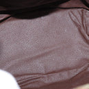 Burberrys Nova Check Shoulder Bag PVC Green Gold Auth 153485-17