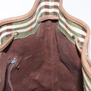 Burberrys Nova Check Shoulder Bag PVC Green Gold Auth 153485-18