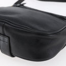 BALLY Shoulder Bag Leather Black Gold Auth 153489-15