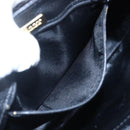 BALLY Shoulder Bag Leather Black Gold Auth 153489-12