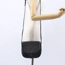 BALLY Shoulder Bag Leather Black Gold Auth 153489-22