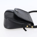 BALLY Shoulder Bag Leather Black Gold Auth 153489-4