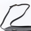 BALLY Shoulder Bag Leather Black Gold Auth 153489-8