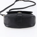 BALLY Shoulder Bag Leather Black Gold Auth 153489-5