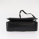 BALLY Hand Bag Leather 2way Black Gold Auth 153490A-5