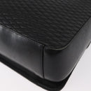 BALLY Hand Bag Leather 2way Black Gold Auth 153490-18