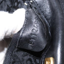 BALLY Hand Bag Leather 2way Black Gold Auth 153490-12