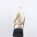 BALLY Hand Bag Leather 2way Black Gold Auth 153490A-25