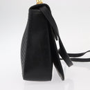 BALLY Hand Bag Leather 2way Black Gold Auth 153490-3