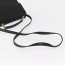 BALLY Hand Bag Leather 2way Black Gold Auth 153490-8