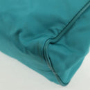 PRADA Shoulder Bag Nylon Blue Gold Auth 153492V-14