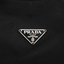 PRADA Hand Bag Nylon Black Silver Auth 153493-18