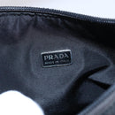 PRADA Hand Bag Nylon Black Silver Auth 153493-19