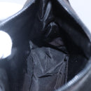 PRADA Hand Bag Nylon Black Silver Auth 153493-21