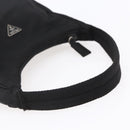 PRADA Hand Bag Nylon Black Silver Auth 153493-7