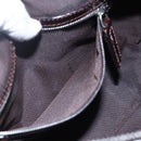 FENDI Zucca Canvas Hand Bag Black Brown Auth 153494-22