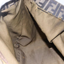 FENDI Zucca Canvas Hand Bag Black Brown Auth 153495-18