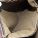 FENDI Zucca Canvas Hand Bag Black Brown Auth 153495-12