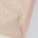 Christian Dior Trotter Canvas Shoulder Bag Pink Silver Auth 153498-8