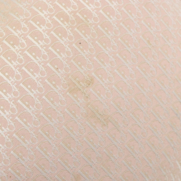 Christian Dior Trotter Canvas Shoulder Bag Pink Silver Auth 153498