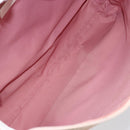 Christian Dior Trotter Canvas Shoulder Bag Pink Silver Auth 153498-11