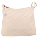 Christian Dior Trotter Canvas Shoulder Bag Pink Silver Auth 153498-13