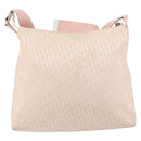 Christian Dior Trotter Canvas Shoulder Bag Pink Silver Auth 153498-2