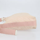 Christian Dior Trotter Canvas Shoulder Bag Pink Silver Auth 153498-4