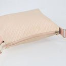Christian Dior Trotter Canvas Shoulder Bag Pink Silver Auth 153498-6