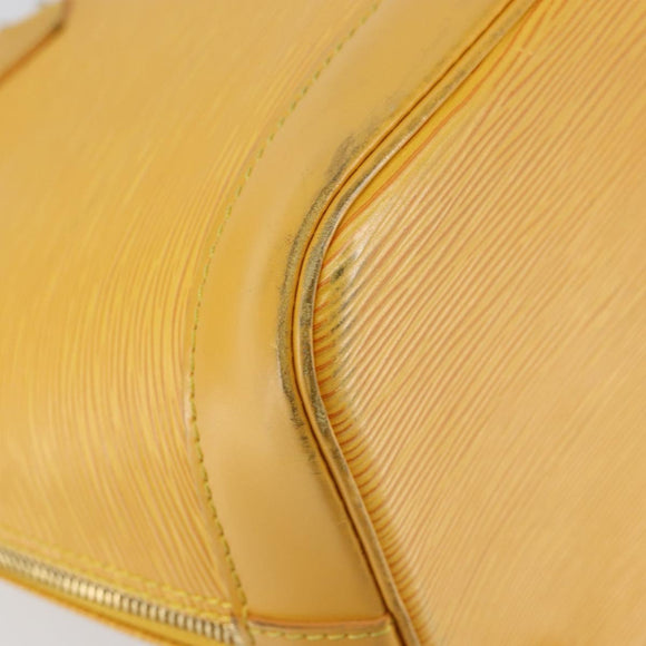 LOUIS VUITTON Epi Alma Hand Bag Yellow M52149 LV Auth 153501