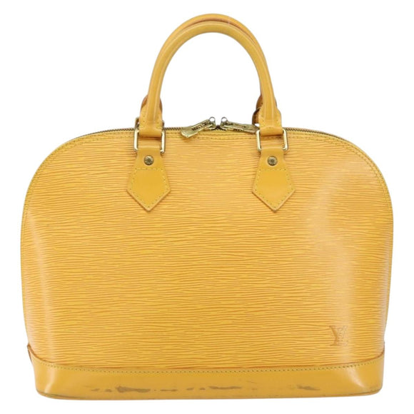 LOUIS VUITTON Epi Alma Hand Bag Yellow M52149 LV Auth 153501