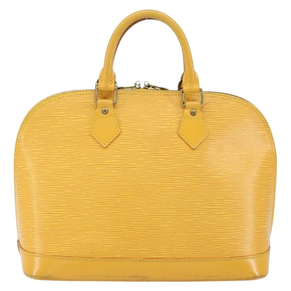 LOUIS VUITTON Epi Alma Hand Bag Yellow M52149 LV Auth 153501