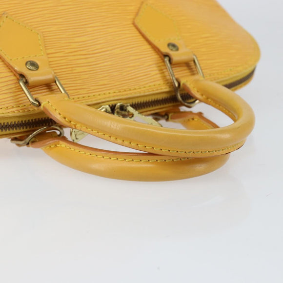 LOUIS VUITTON Epi Alma Hand Bag Yellow M52149 LV Auth 153501